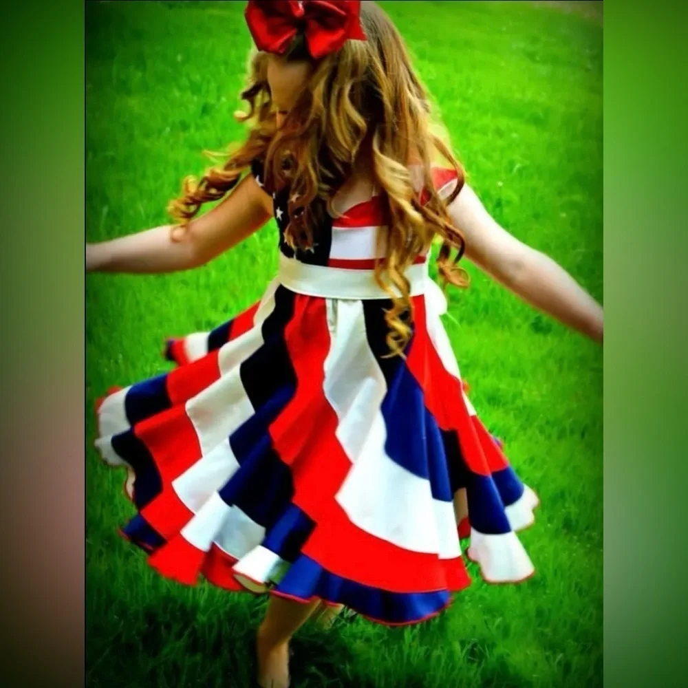 July 4th Girl Dress 4 year old NWT